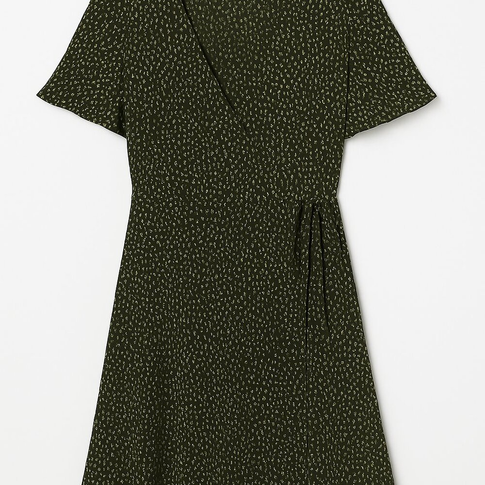 Mossimo Supply Co. Olive Green Wrap Dress – Size XL